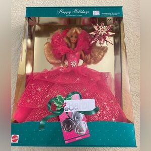 NIB 1990 Happy Holidays Barbie